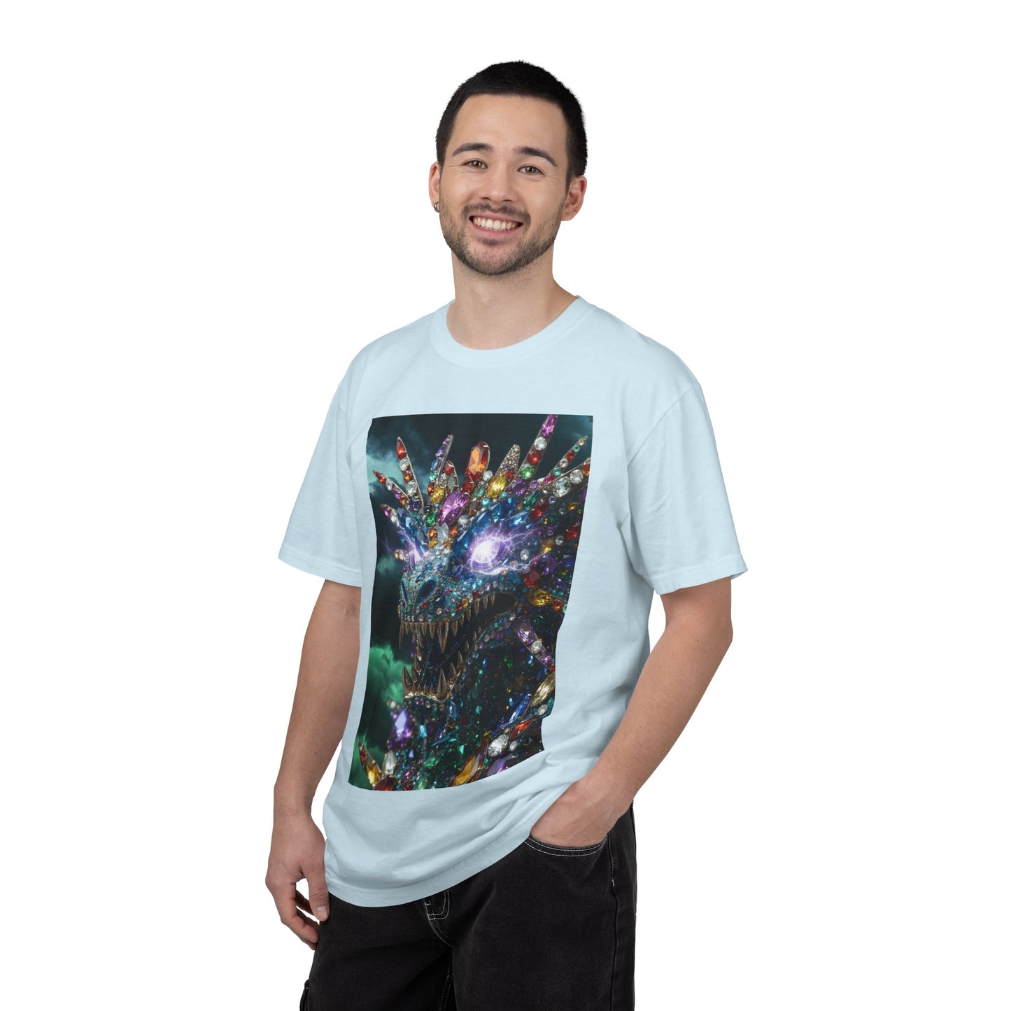 Dragon Crystal T-Shirt — Psychedelic Gem Monster Graphic Tee