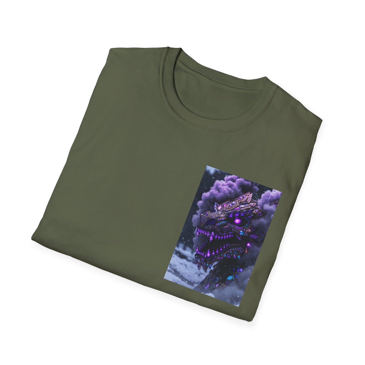 T-Shirt — Purple Nebula Tree Chest Pocket Graphic Tee