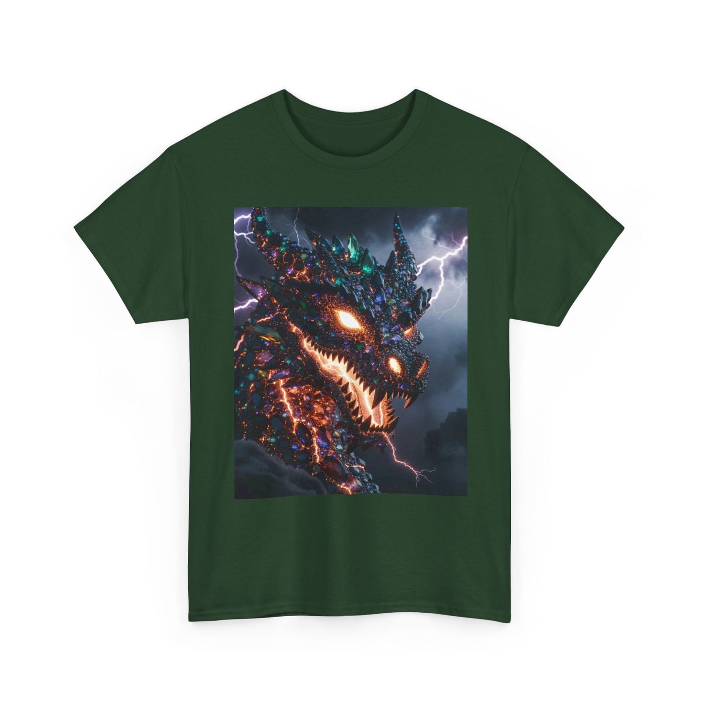 Molten Fury Dragon T‑Shirt — Lightning Kaiju Graphic Tee