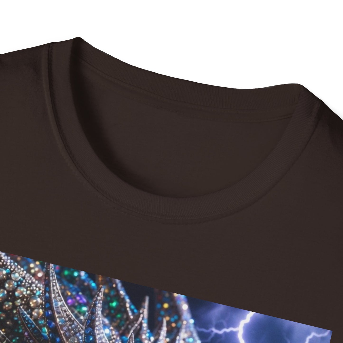 Dragon Lightning T-Shirt — Neon Crystal Fantasy Graphic Tee