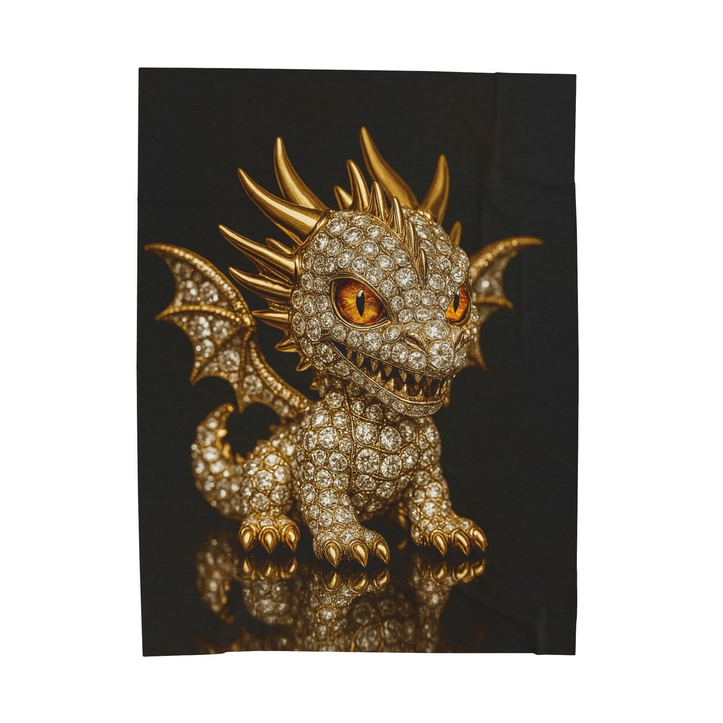 AAA Fantasy Themed Velveteen Plush Blanket - Cozy Decor, Gift for Dragon Lovers, Dungeons & Dragons, Cozy Nights, Home Decor
