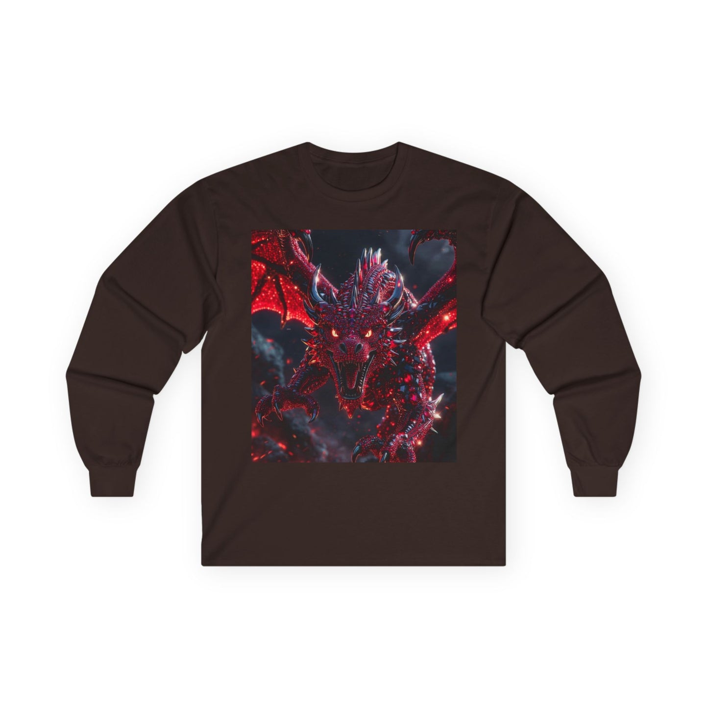 Red Dragon Fantasy Long Sleeve Tee