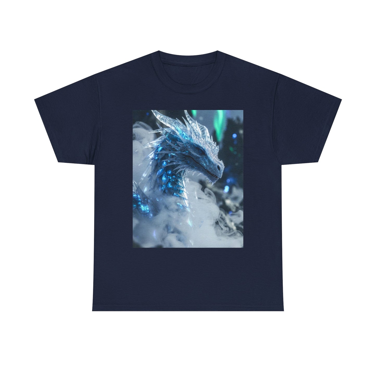 Ice Dragon Graphic Tee — Fantasy Dragon Art T-Shirt
