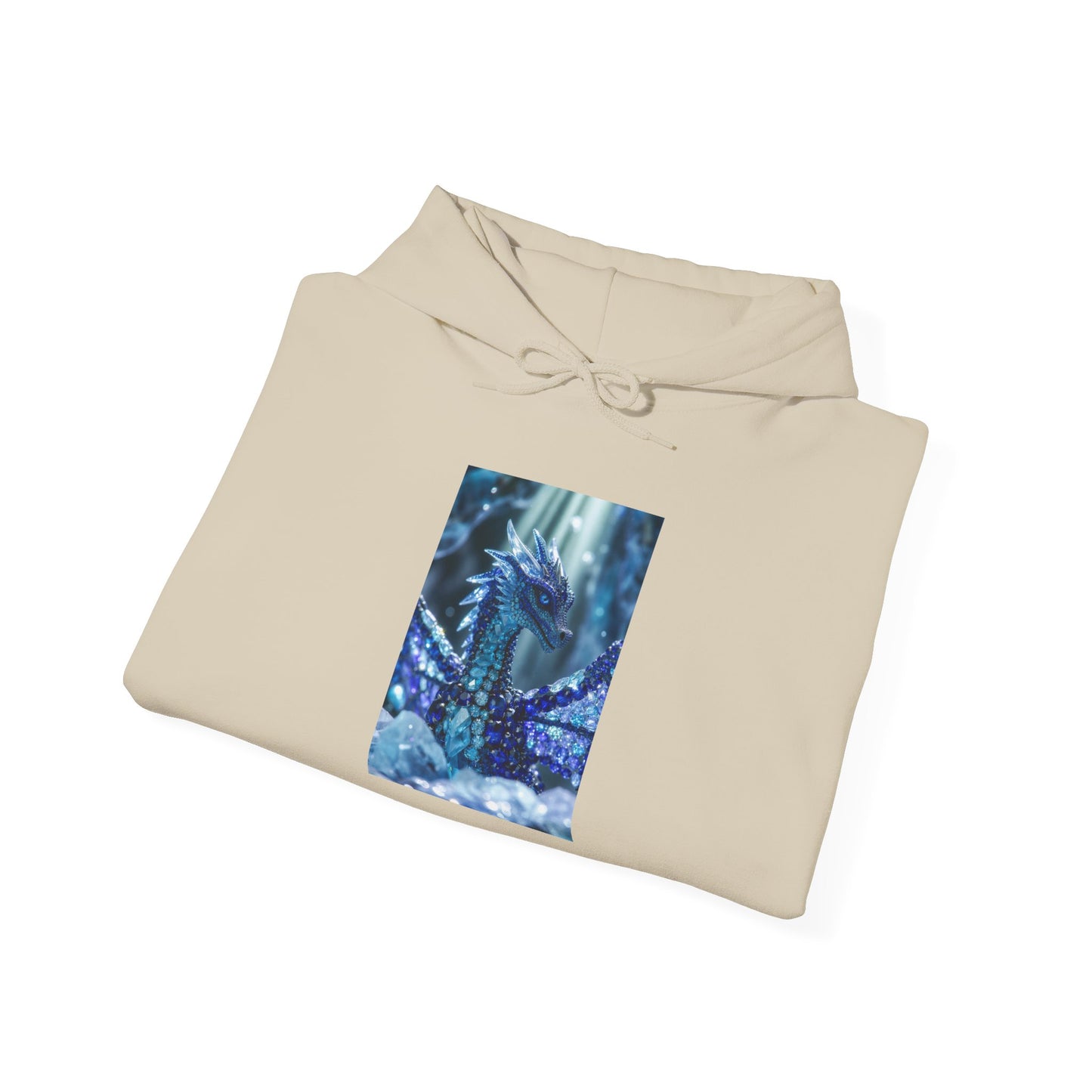 Blue Forest Dragon Hoodie — Mystic Night Scene Sweatshirt