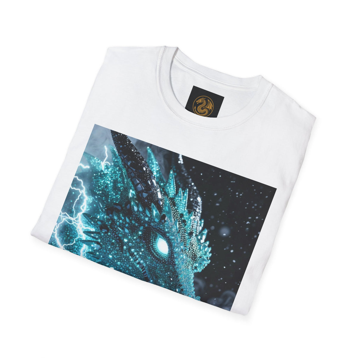 An Ice Dragon T-Shirt — Electric Frost Dragon Graphic Tee