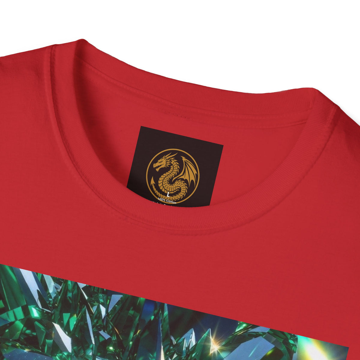 An Emerald Dragon Crystal Skull T-Shirt