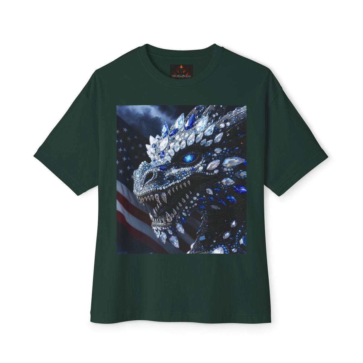 A Dragon USA 🇺🇸 Oversized Boxy Tee - Relaxed Fit Shirt for Casual Wear, Perfect Gift for Birthdays, Holidays, Lounge, Everyday Style, Uplifting [...]