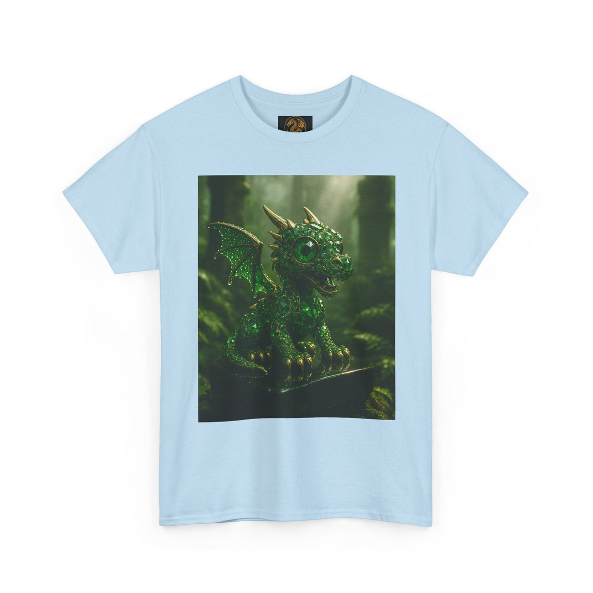 A Fantasy Dragon Graphic Tee, Heavy Cotton Shirt, Cute Dragon Top, Gifts for Dragon Lovers, Whimsical Art T-Shirt, Casual Wear