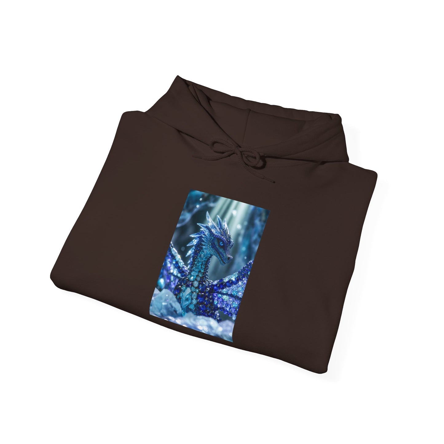 Blue Forest Dragon Hoodie — Mystic Night Scene Sweatshirt