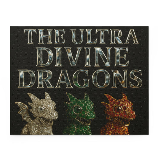 Ultra Divine Dragons Puzzle | 120, 252, 500-Piece, Fantasy Art, Jigsaw Fun, Gift for Kids & Adults, Collector's Item