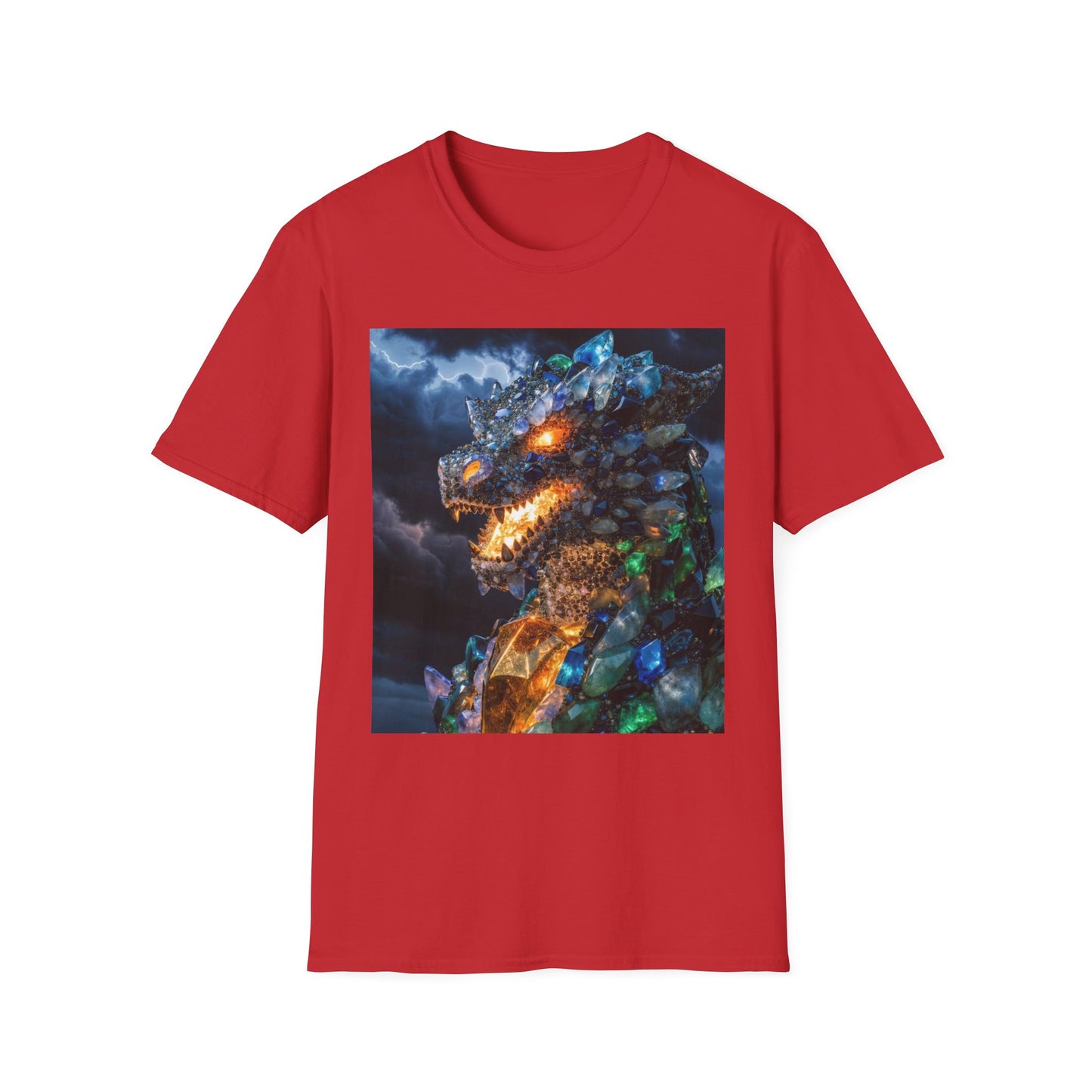 Gemstone Dragon T-Shirt — Fiery Crystal Dragon Graphic Tee