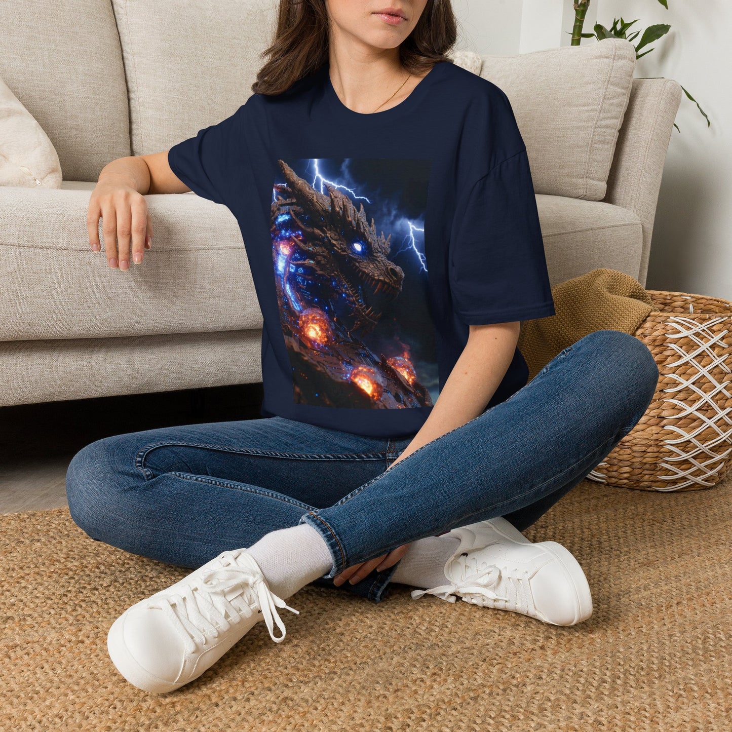 Godzilla Monster Tee — Electric Kaiju Face Graphic T-Shirt