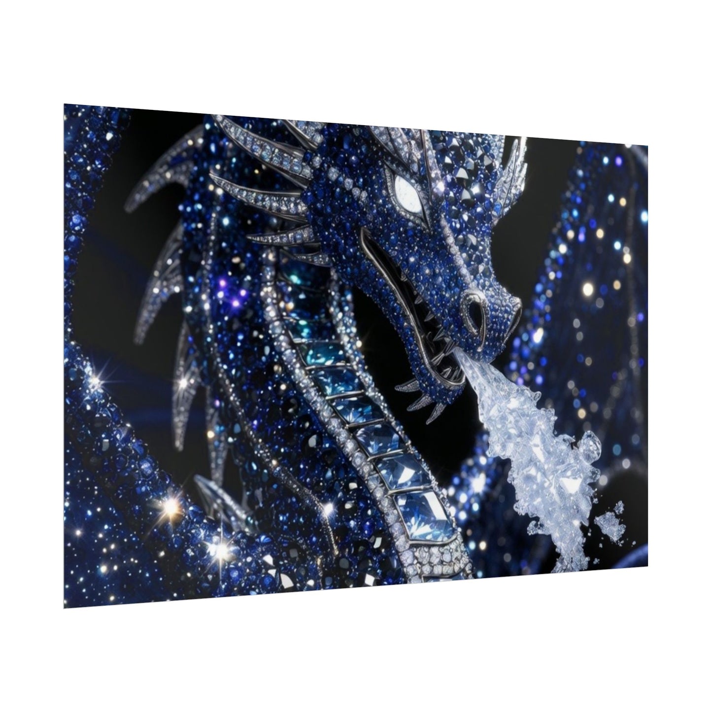 Rolled Poster — Sparkling Ice Dragon Art Print