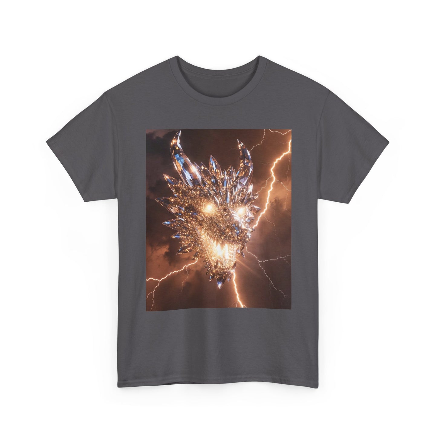 Dragon Lightning Graphic Tee — Fiery Electric Fantasy T-Shirt
