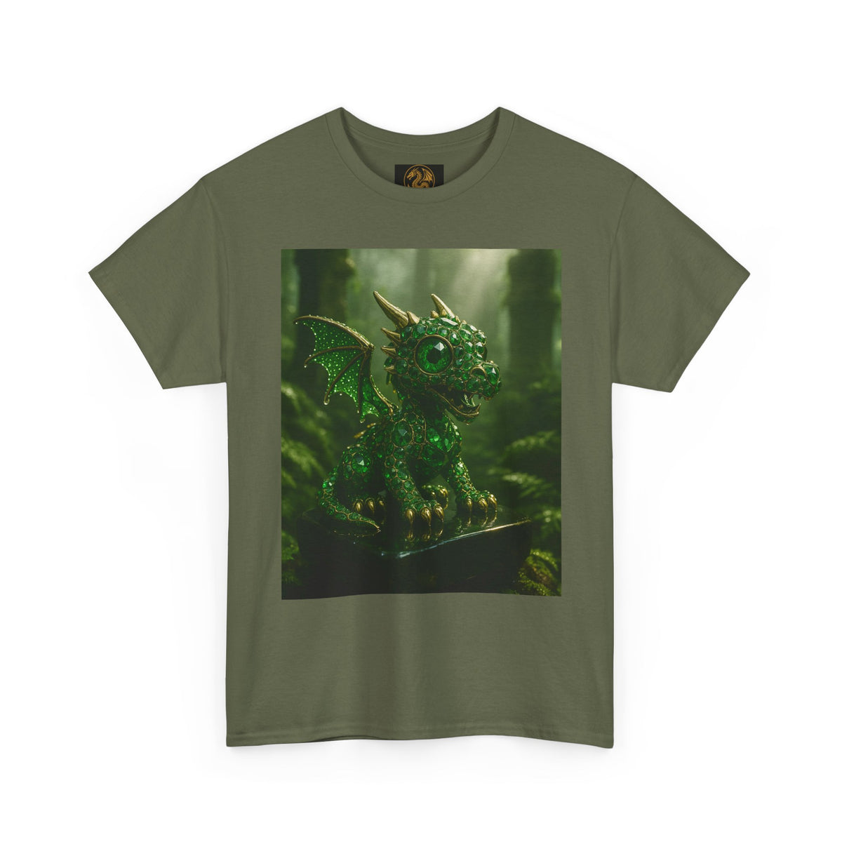 A Fantasy Dragon Graphic Tee, Heavy Cotton Shirt, Cute Dragon Top, Gifts for Dragon Lovers, Whimsical Art T-Shirt, Casual Wear