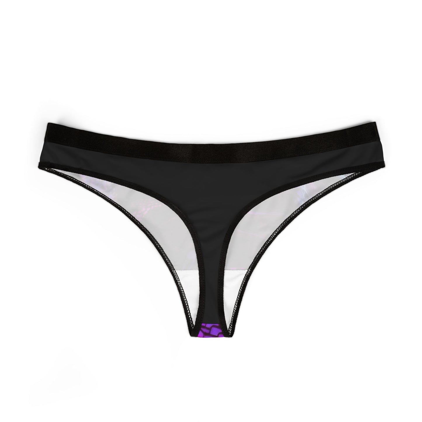 Dragon Night Women's Thong – Neon Purple Fantasy Print