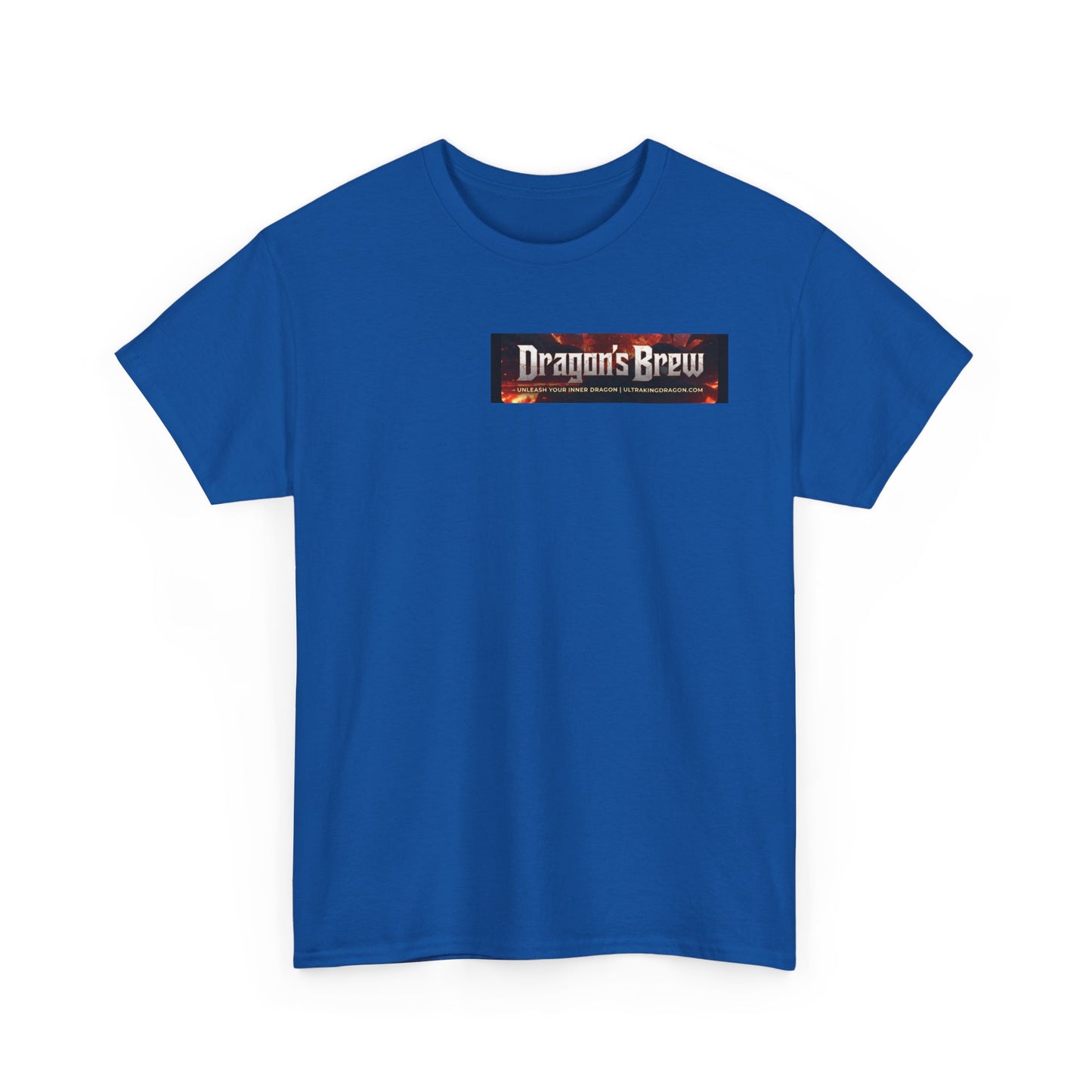 T-Shirt — "Dragon's Brew" Fiery Skull Graphic Tee