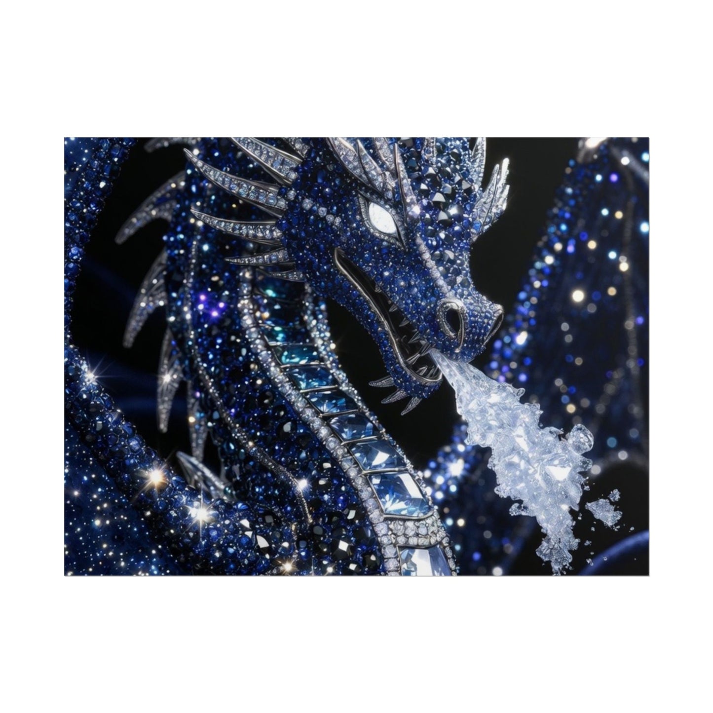 Rolled Poster — Sparkling Ice Dragon Art Print