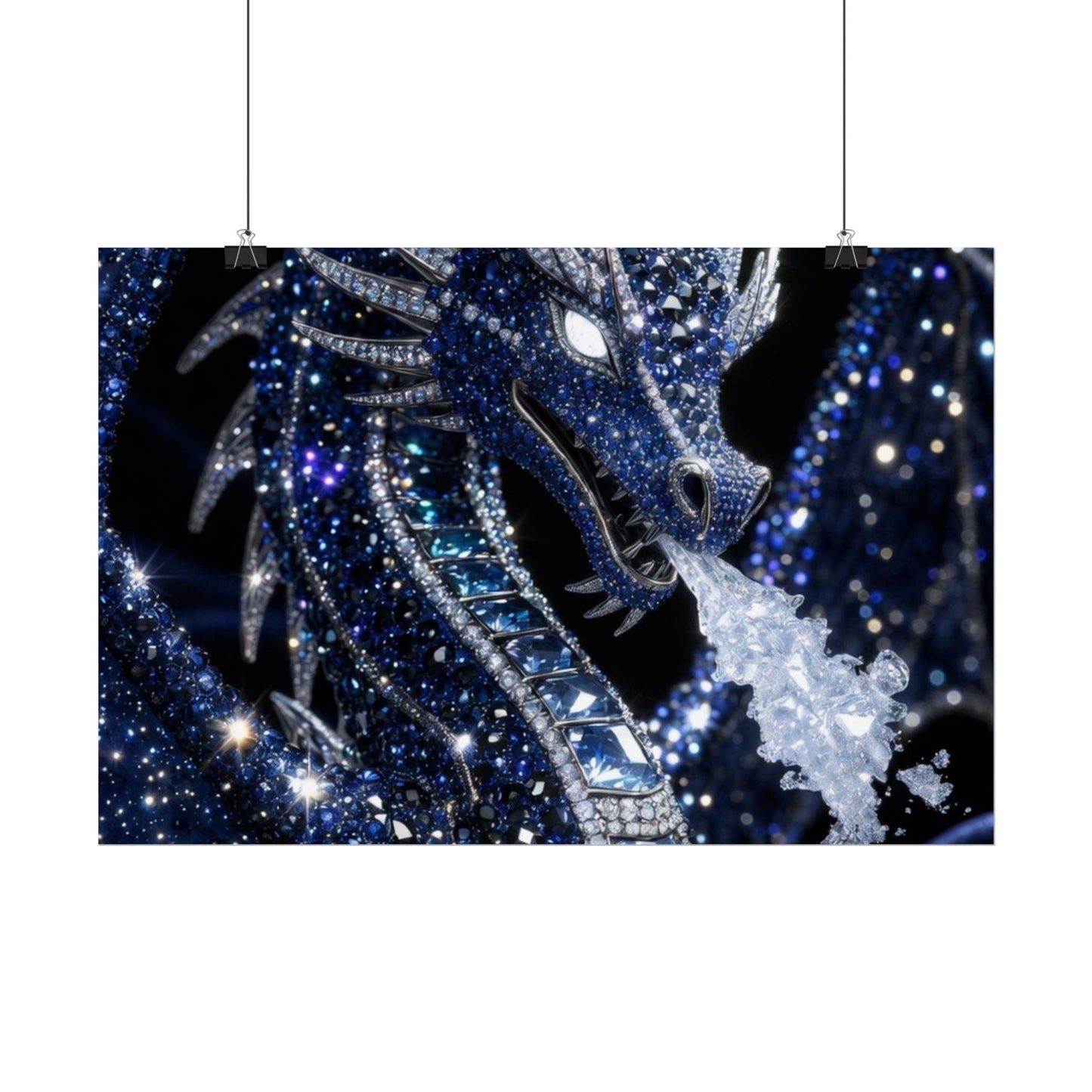 Rolled Poster — Sparkling Ice Dragon Art Print