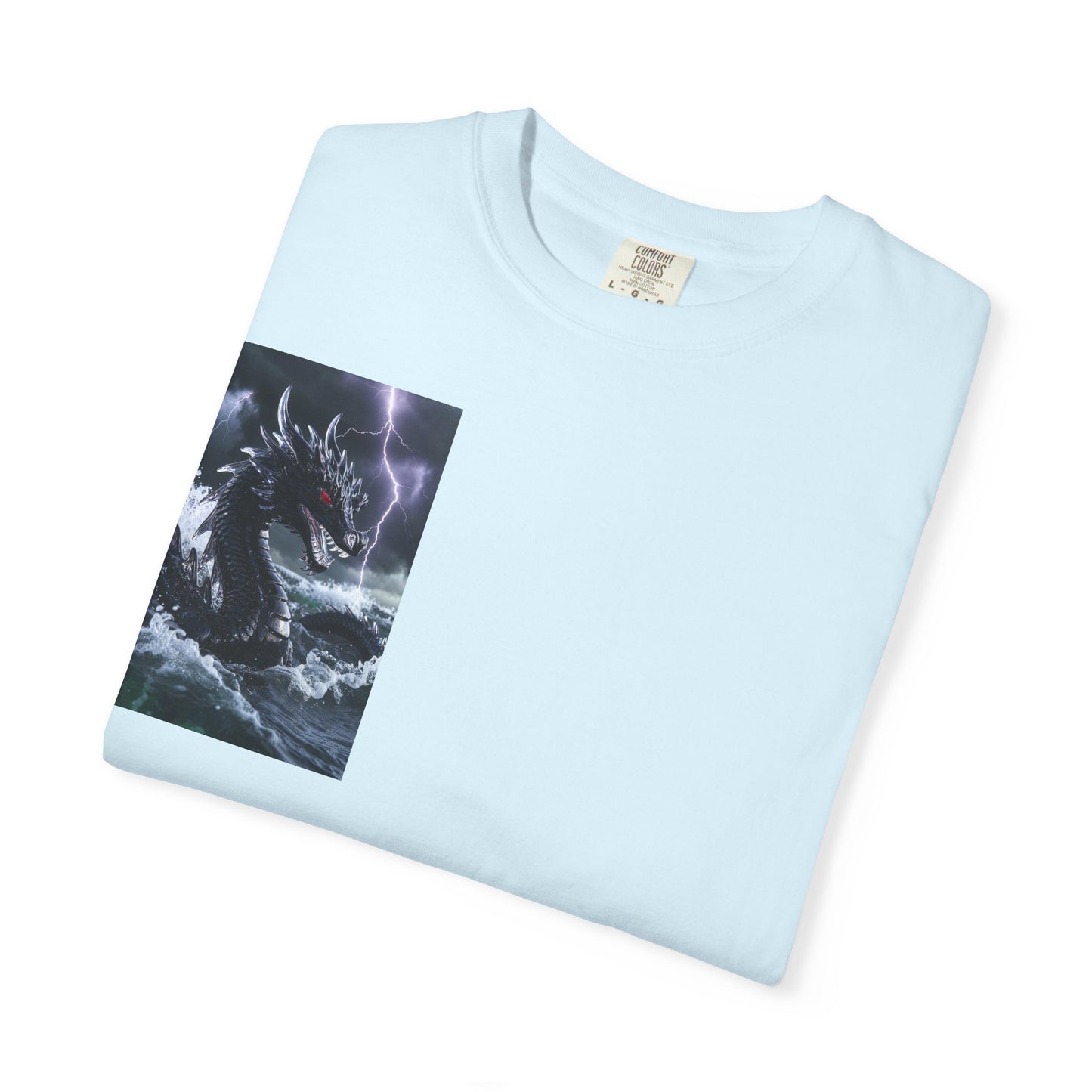 Dragon Storm Graphic T-Shirt — Dark Fantasy Chest Print