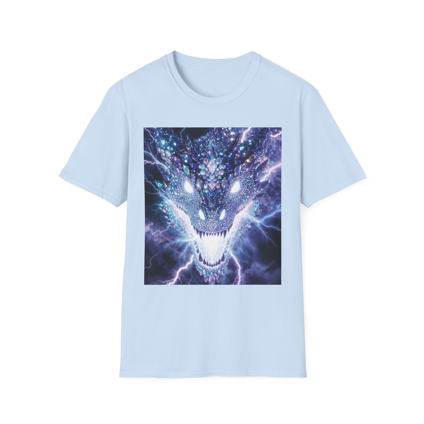 Electric Dragon T-Shirt — Neon Lightning Monster Graphic Tee