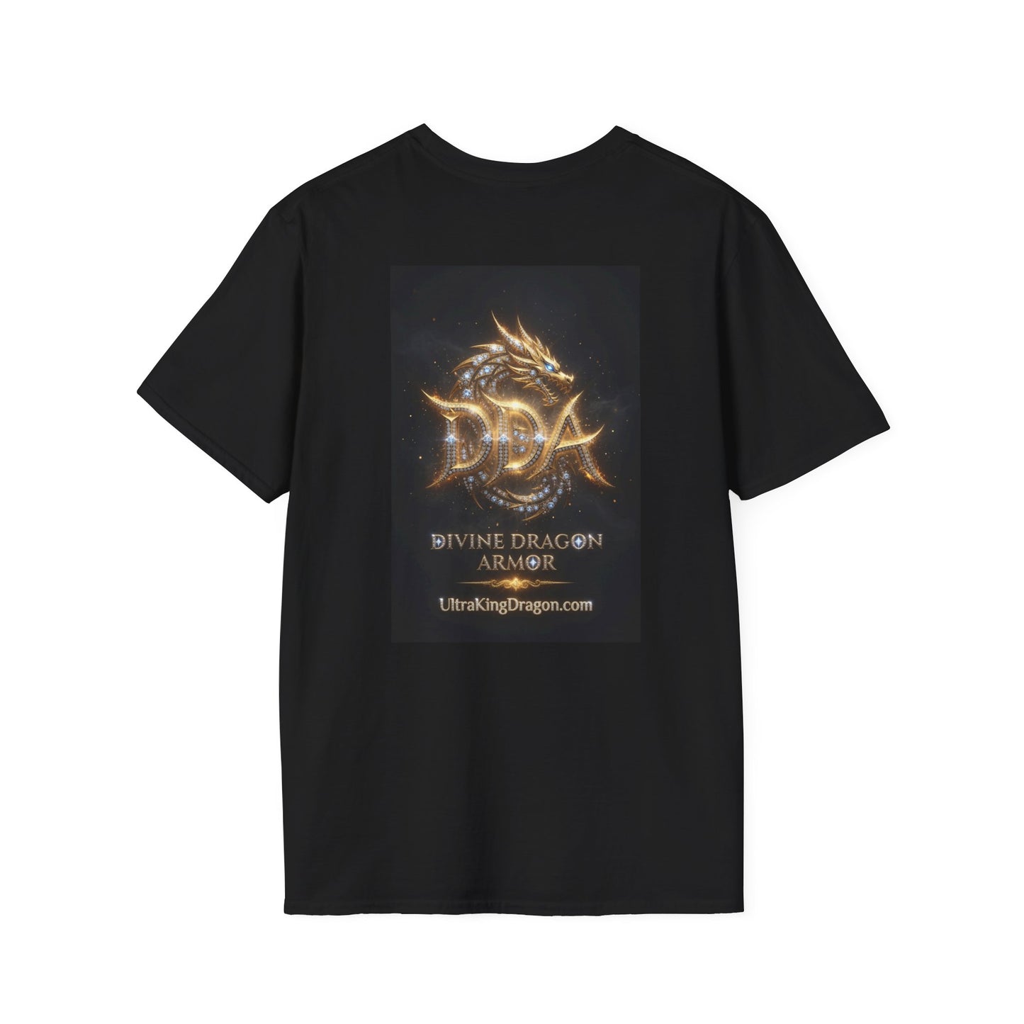 A Cyber Dragon Graphic T-Shirt — Futuristic Neon Dragon Design
