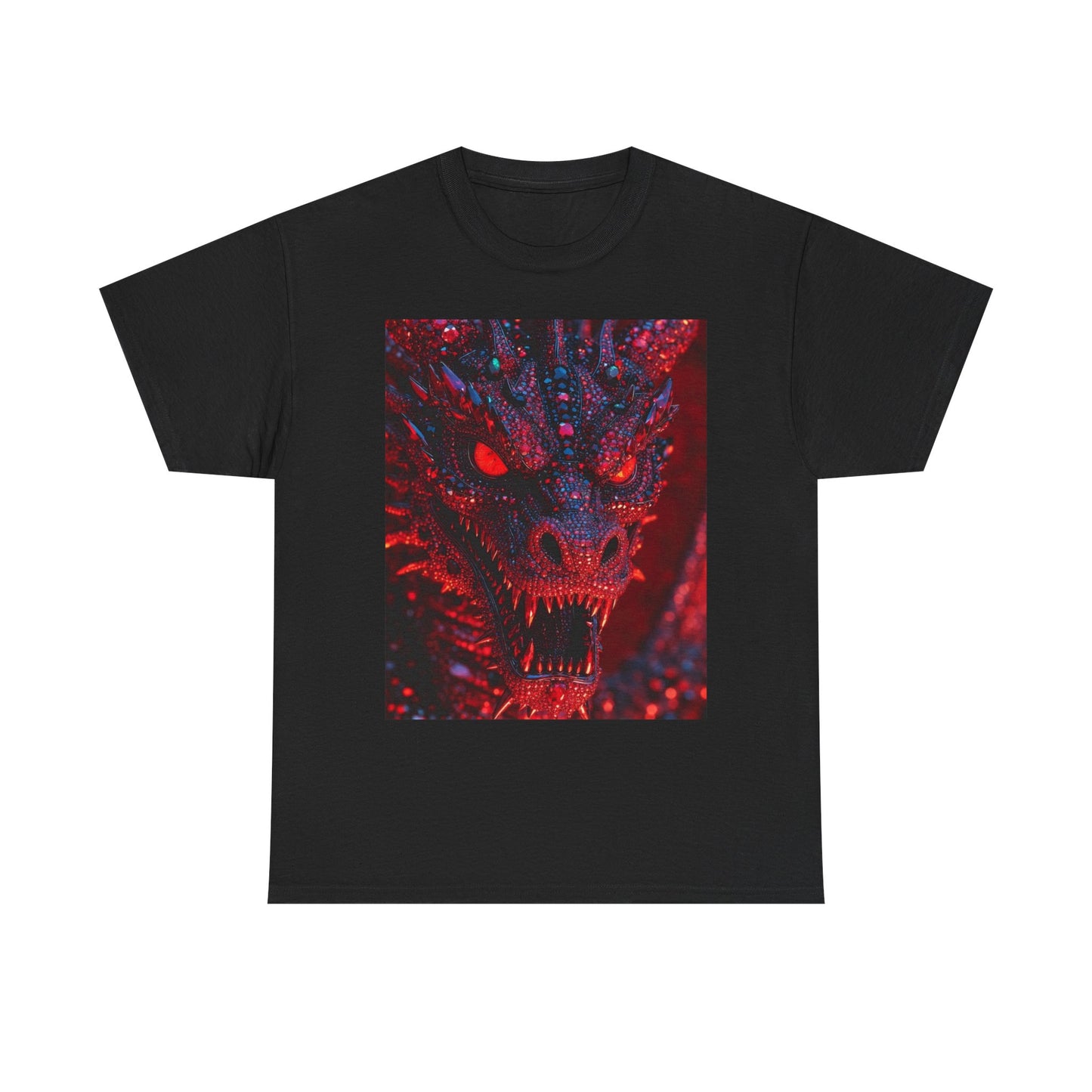 Dragon Rage Graphic Tee — Red Demon Dragon Face T-Shirt