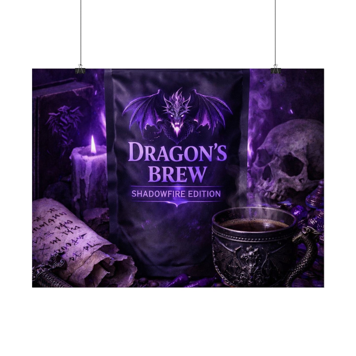 Rolled Poster — "Dragon’s Brew: Shadowfire Edition" Fantasy Poster
