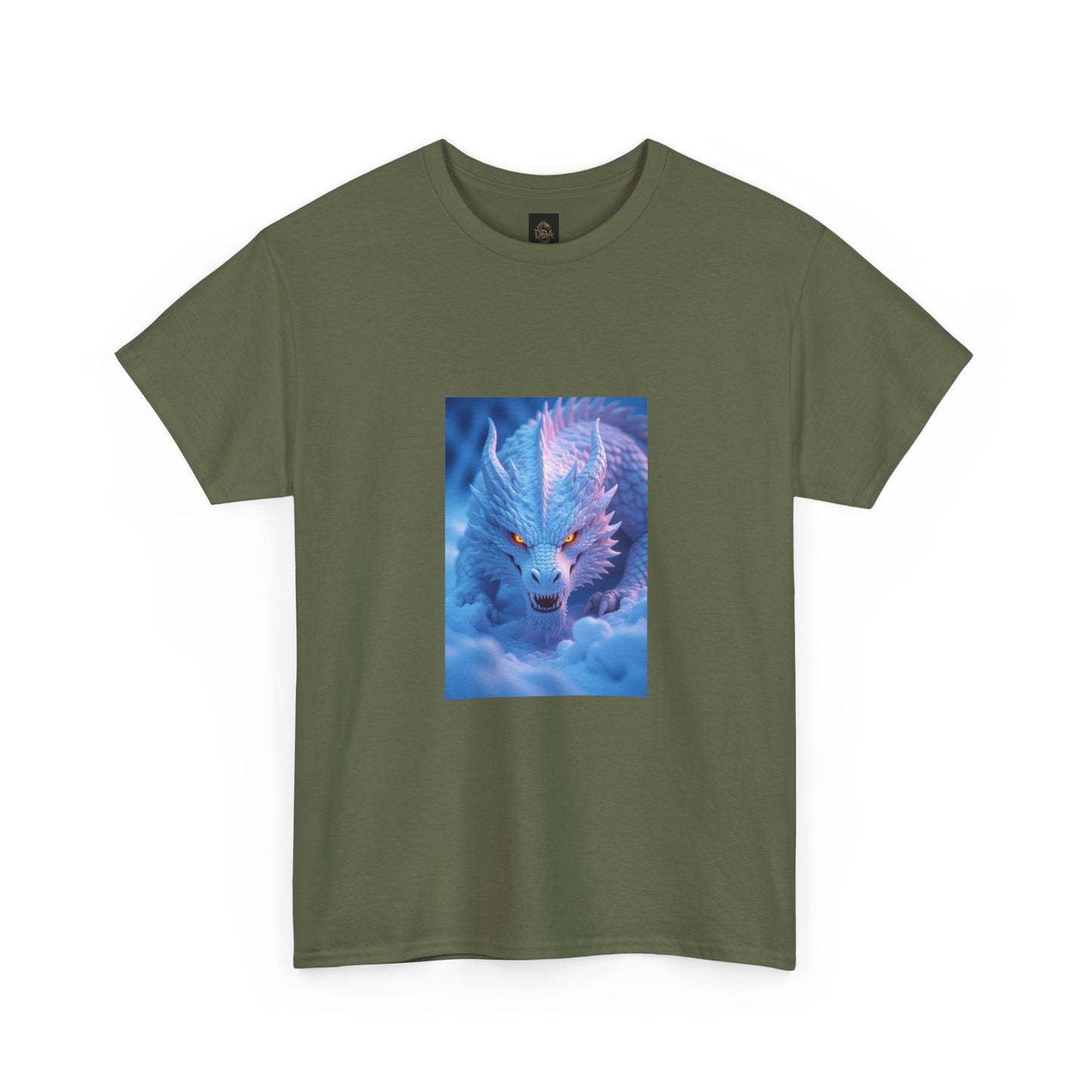 A Mystic Blue Dragon Tee — Ethereal Fantasy Animal Graphic T-Shirt