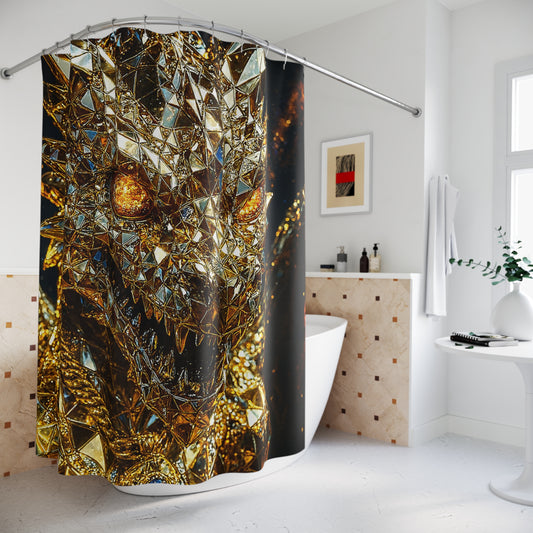Majestic Dragon Shower Curtain - Enchanting Bathroom Decor for Fantasy Lovers