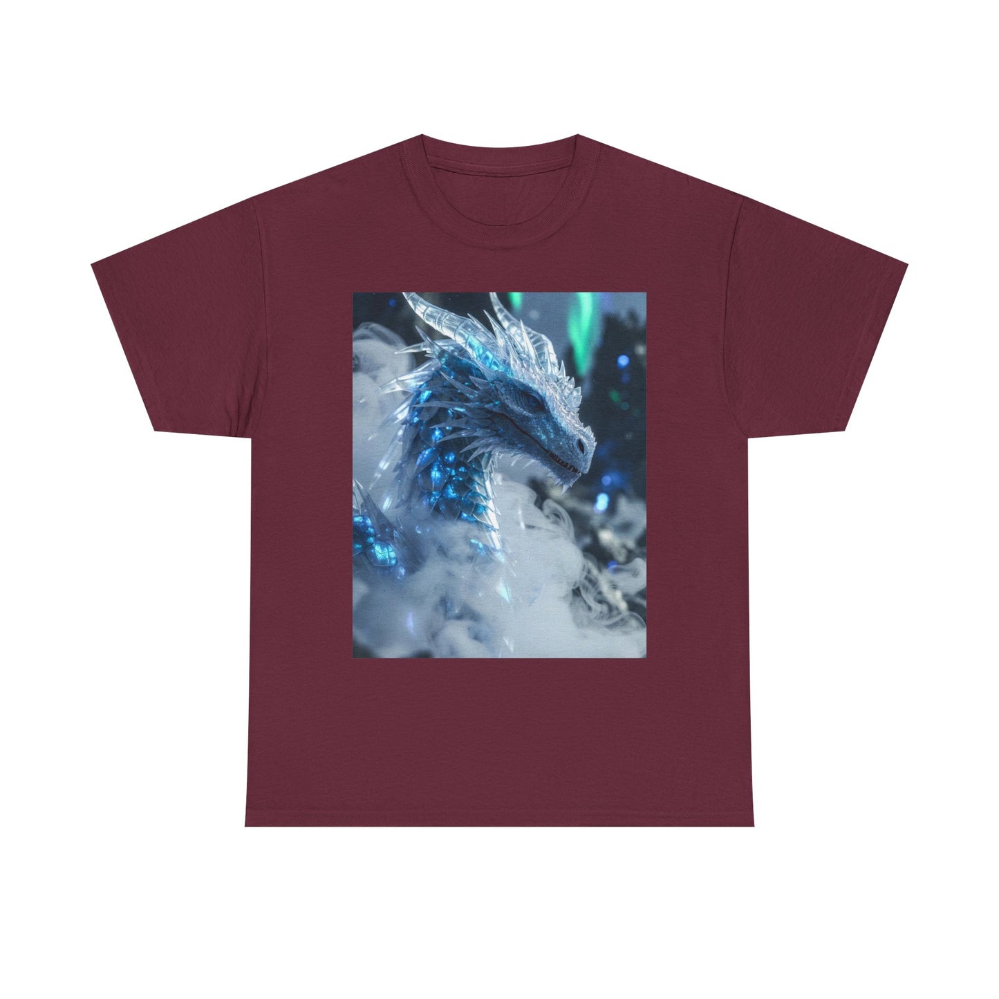 Ice Dragon Graphic Tee — Fantasy Dragon Art T-Shirt