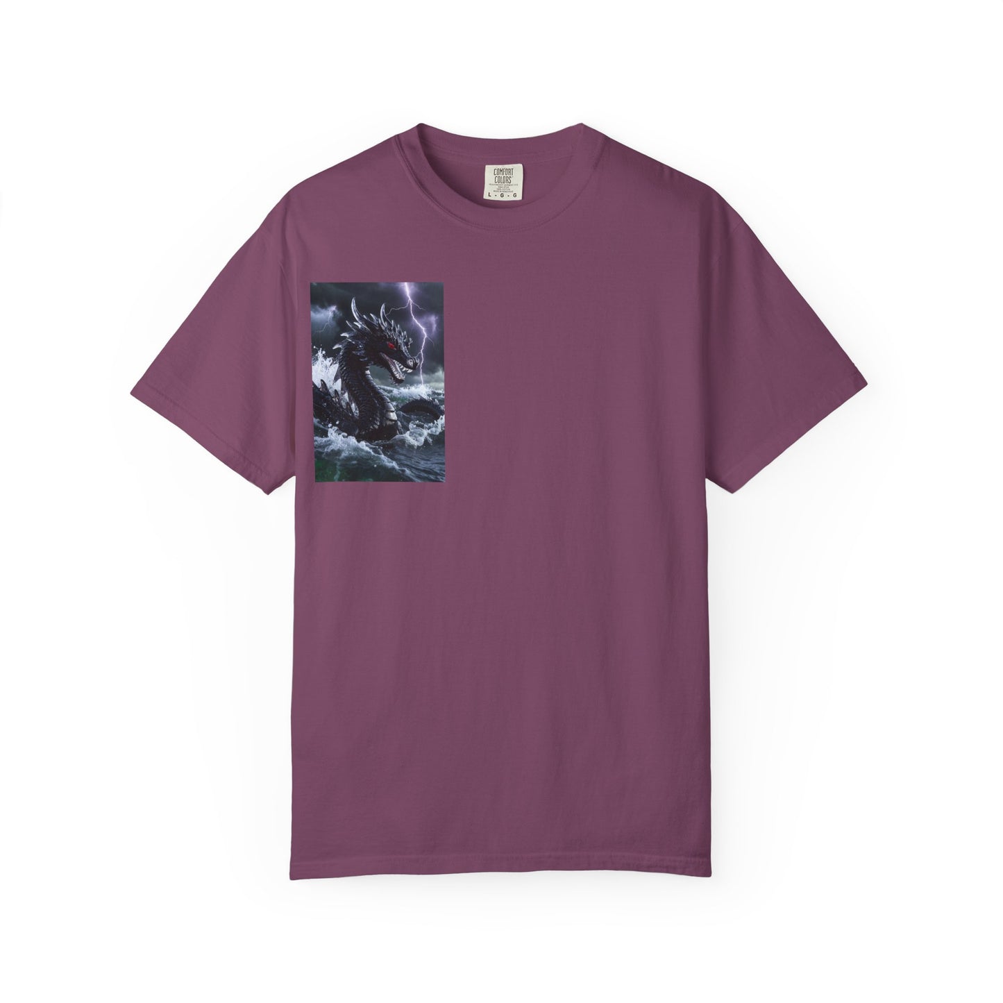 Dragon Storm Graphic T-Shirt — Dark Fantasy Chest Print