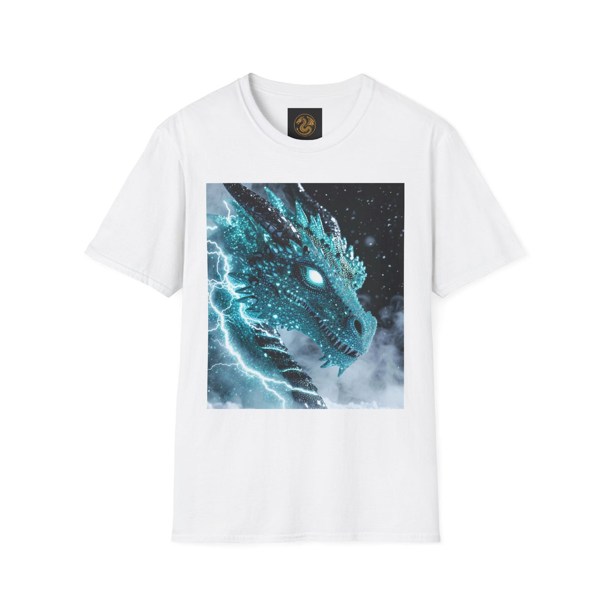 An Ice Dragon T-Shirt — Electric Frost Dragon Graphic Tee