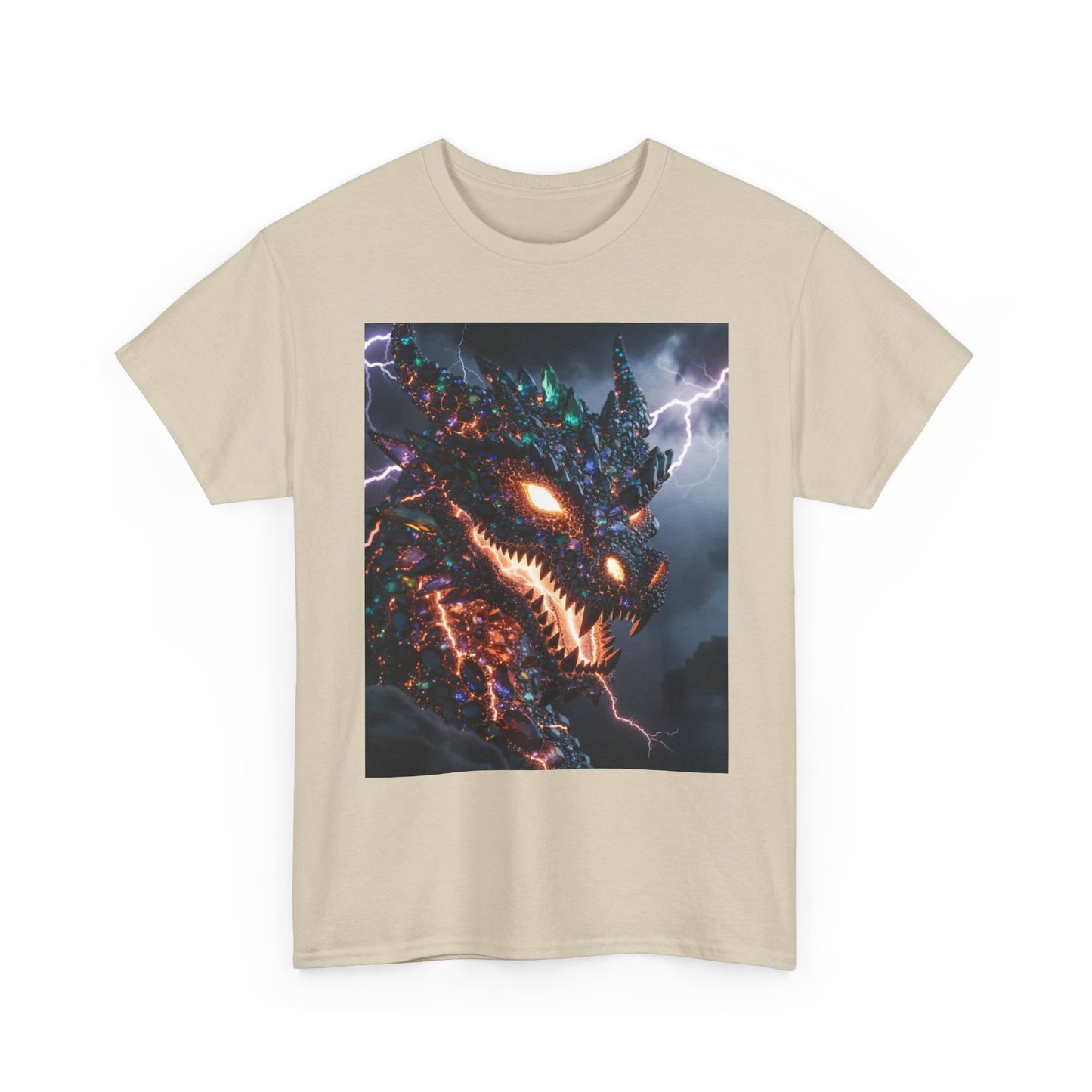 Molten Fury Dragon T‑Shirt — Lightning Kaiju Graphic Tee