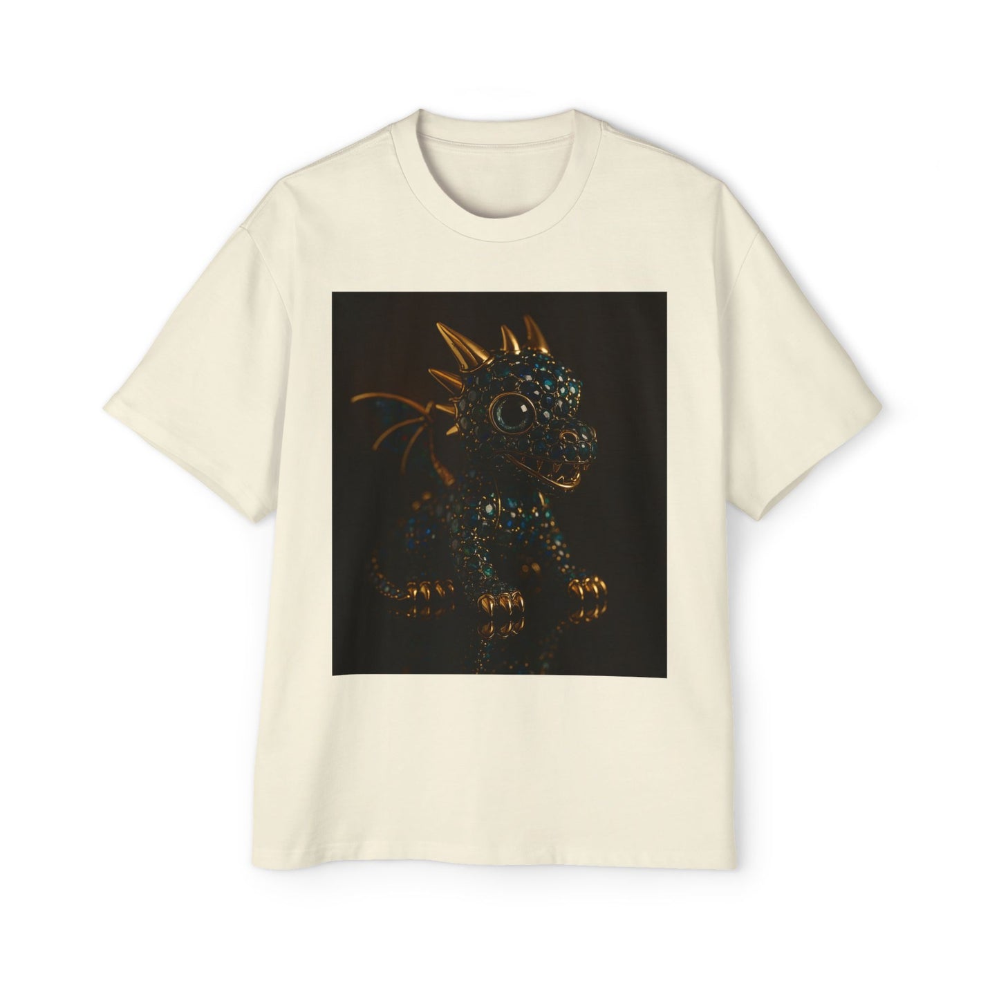 Dragon Design Oversized Tee, Casual Wear, Graphic Shirt, Gift for Fantasy Lovers, Unique T-Shirt, Perfect for Festivals and Everyday