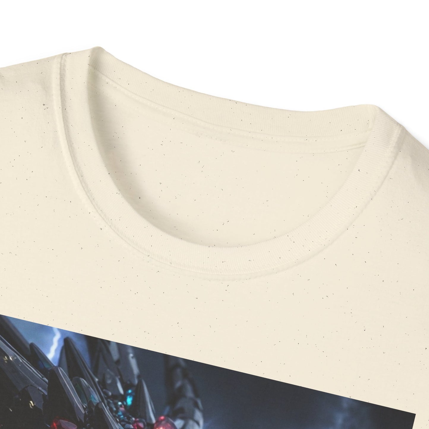 Cosmic Leviathan Shark T-Shirt — Neon Sci‑Fi Sea Monster Tee