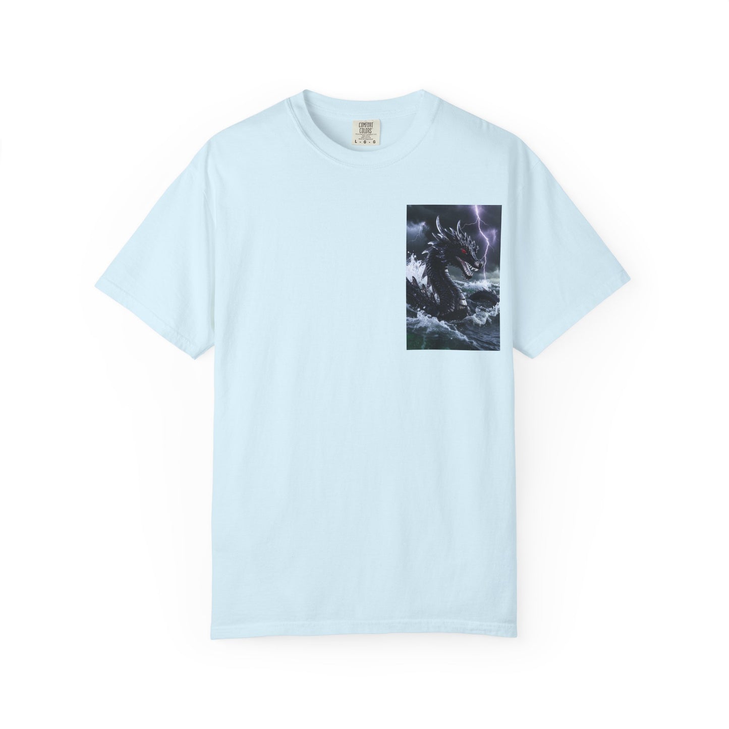 A Dragon Storm Graphic T-Shirt — Dark Fantasy Chest Print