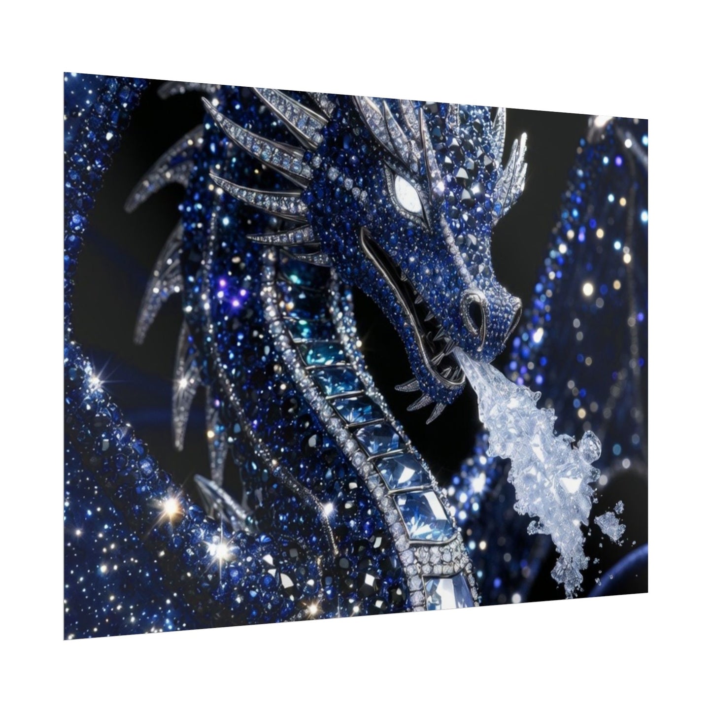 Rolled Poster — Sparkling Ice Dragon Art Print