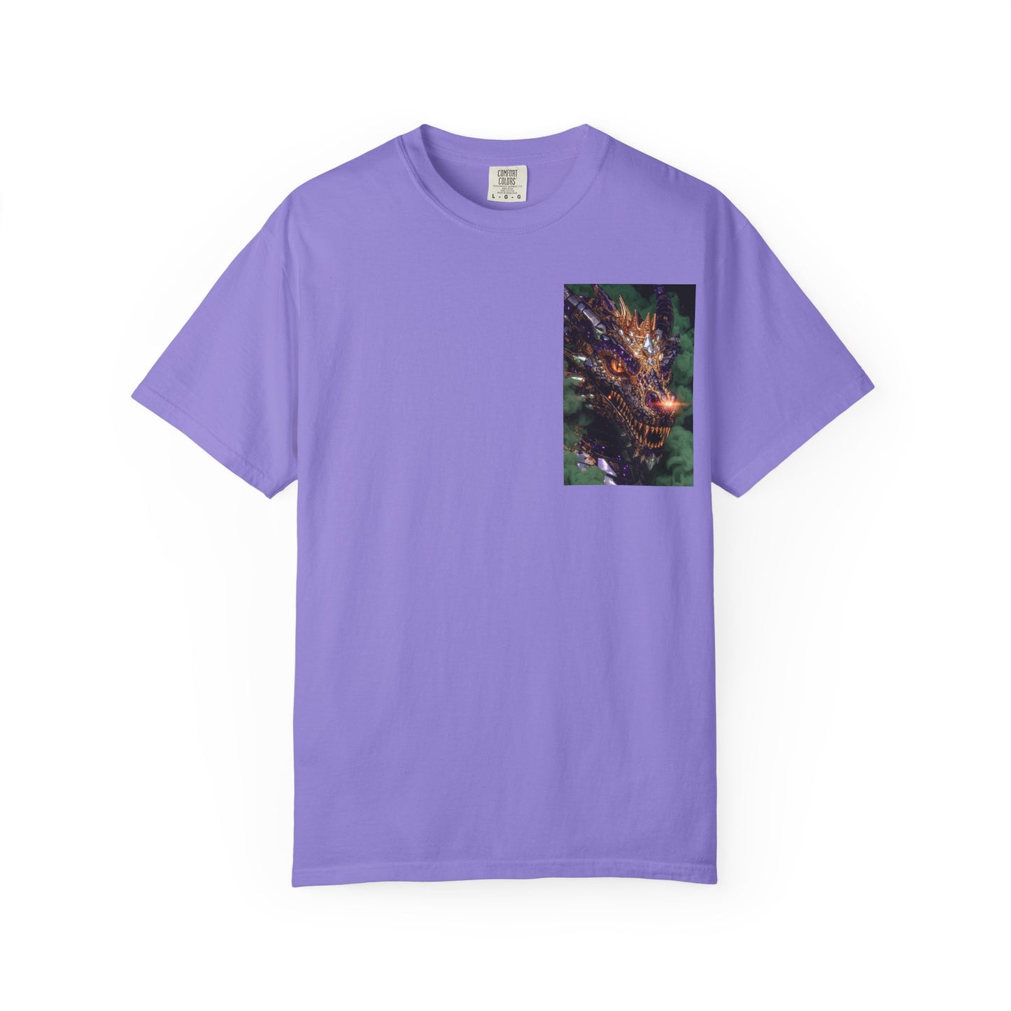 Dragon Pocket Graphic T‑Shirt — Fiery Fantasy Chest Print