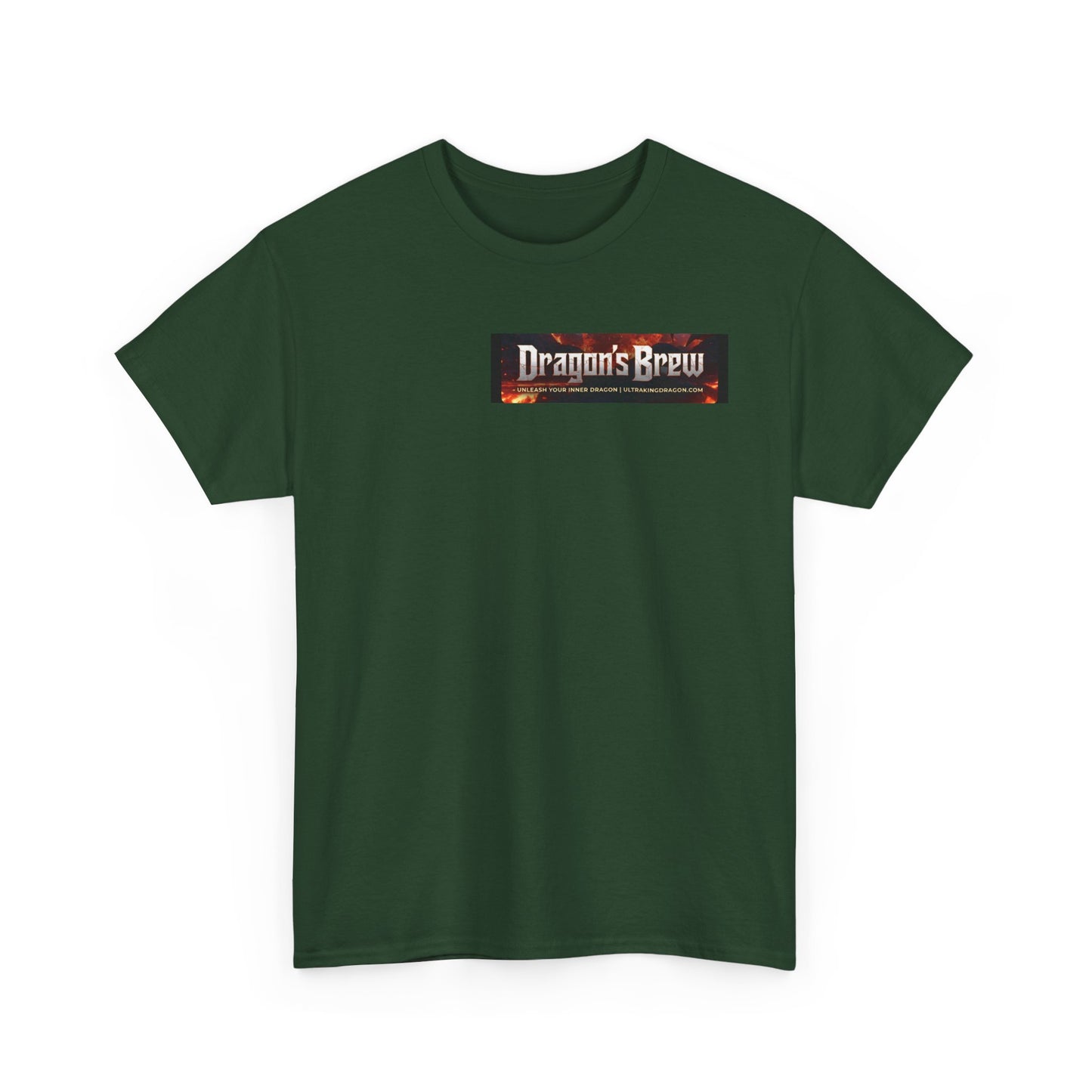 T-Shirt — "Dragon's Brew" Fiery Skull Graphic Tee