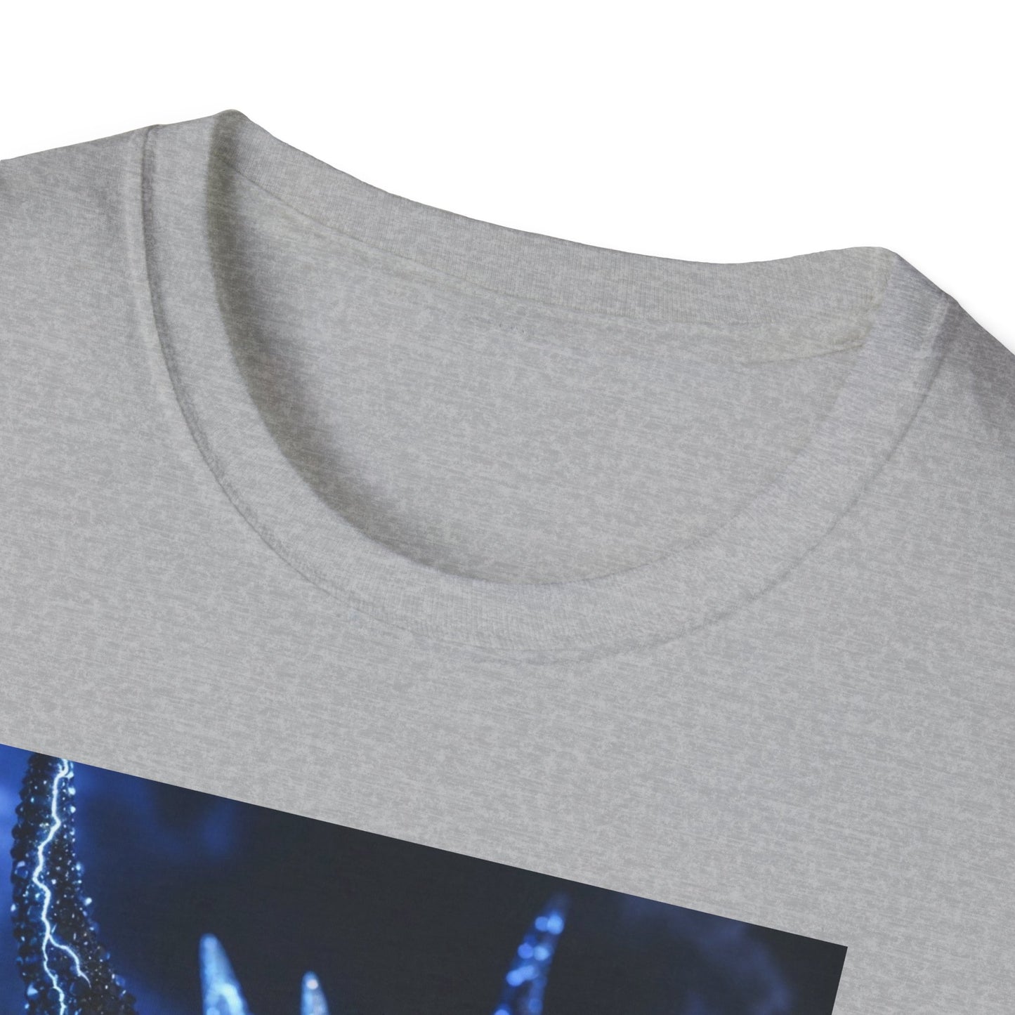 Lightning Dragon T-Shirt — Electric Blue Mythical Dragon Graphic Tee