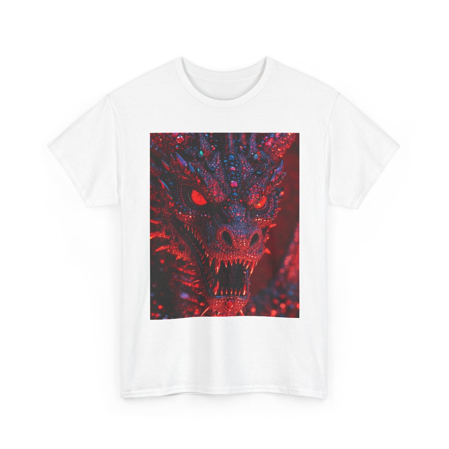 Dragon Rage Graphic Tee — Red Demon Dragon Face T-Shirt