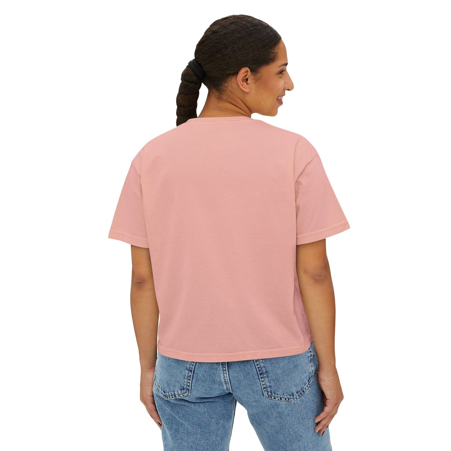 A Divine Diamond Dragon Pendant Graphic Women's Boxy Tee, Casual T-Shirt, Trendy Fashion, Streetwear Style, Unique Gift for Her, Everyday Wear