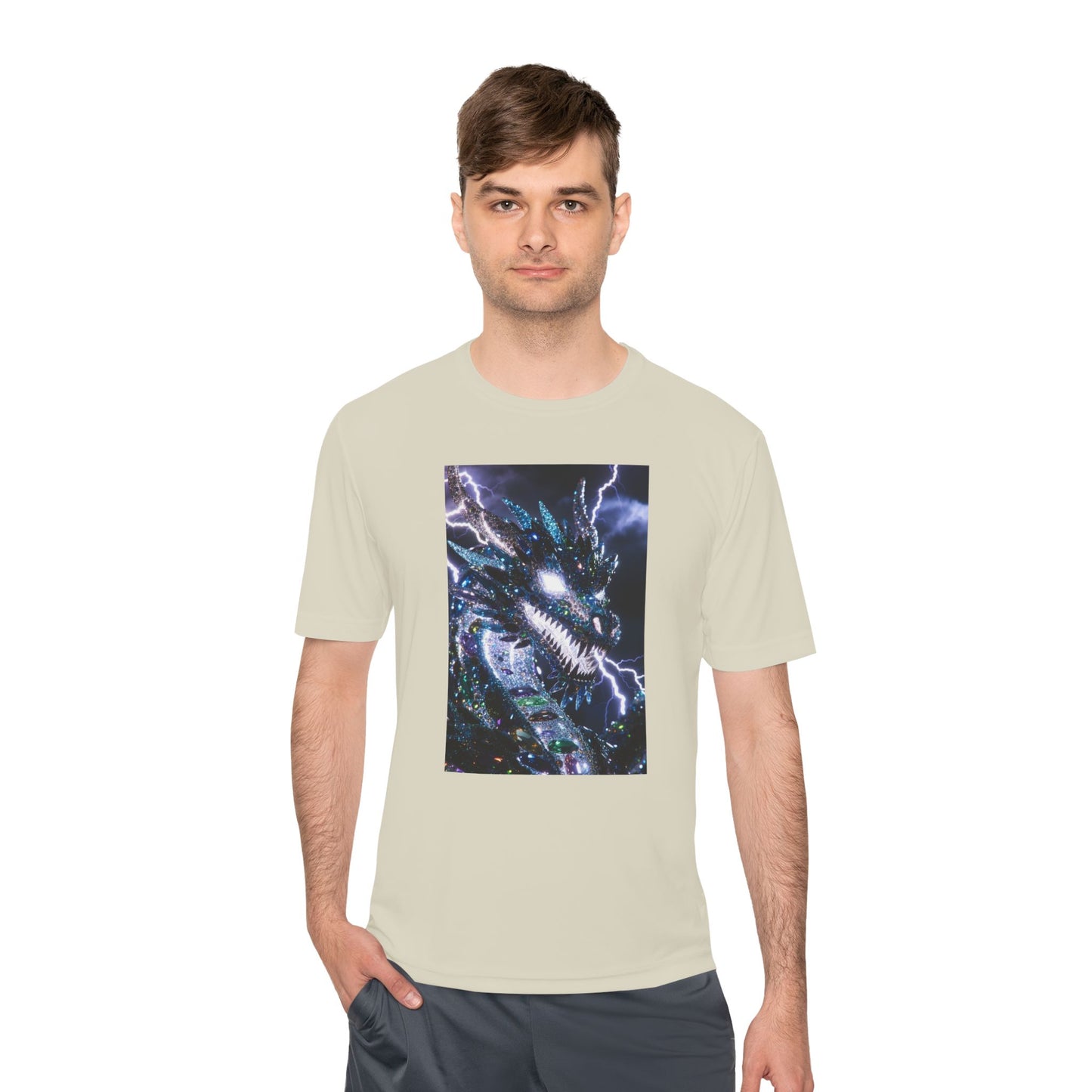 Lightning Dragon Graphic Tee — Cosmic Fantasy Dragon Shirt