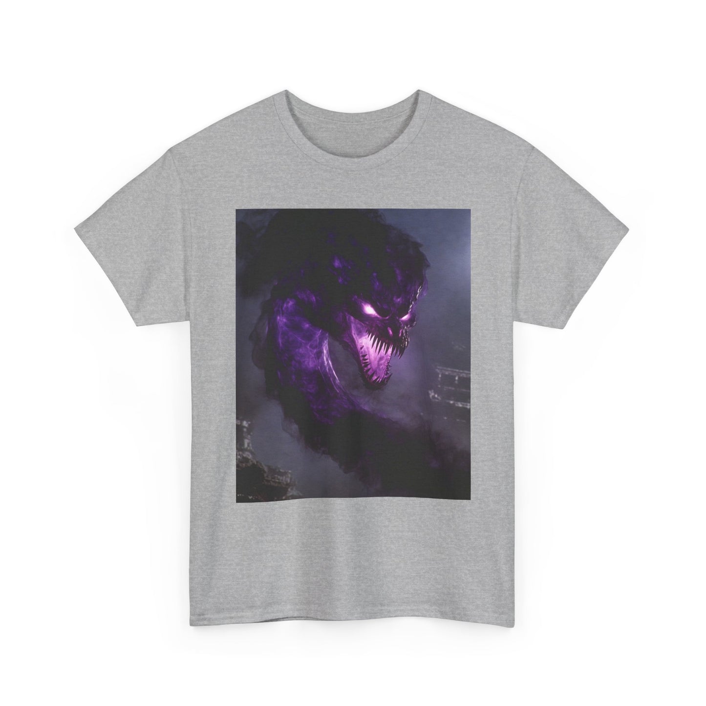 Divine Purple Dragon Ghost Heavy Cotton Tee