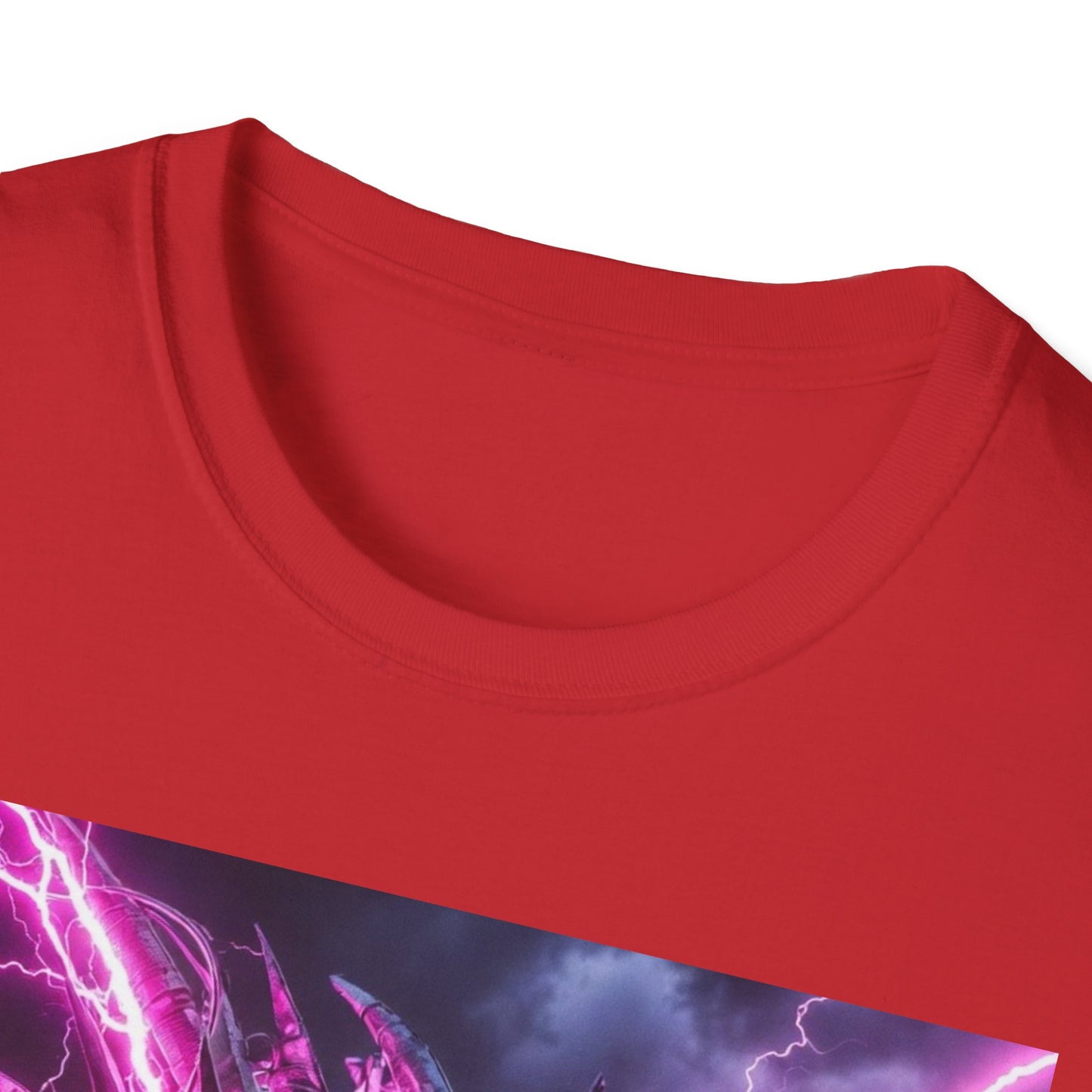 Dragon Lightning T-Shirt — Neon Purple Fantasy Dragon Graphic Tee