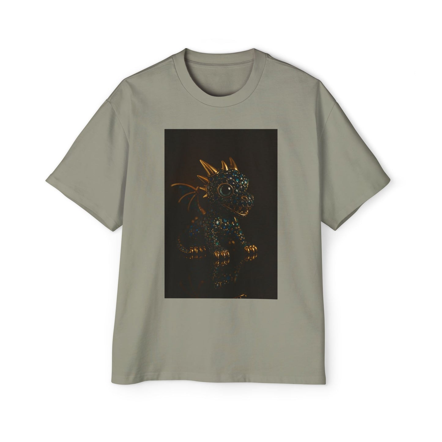 A Dragon Design Oversized Tee, Casual Wear, Graphic Shirt, Gift for Fantasy Lovers, Unique T-Shirt, Perfect for Festivals and Everyday
