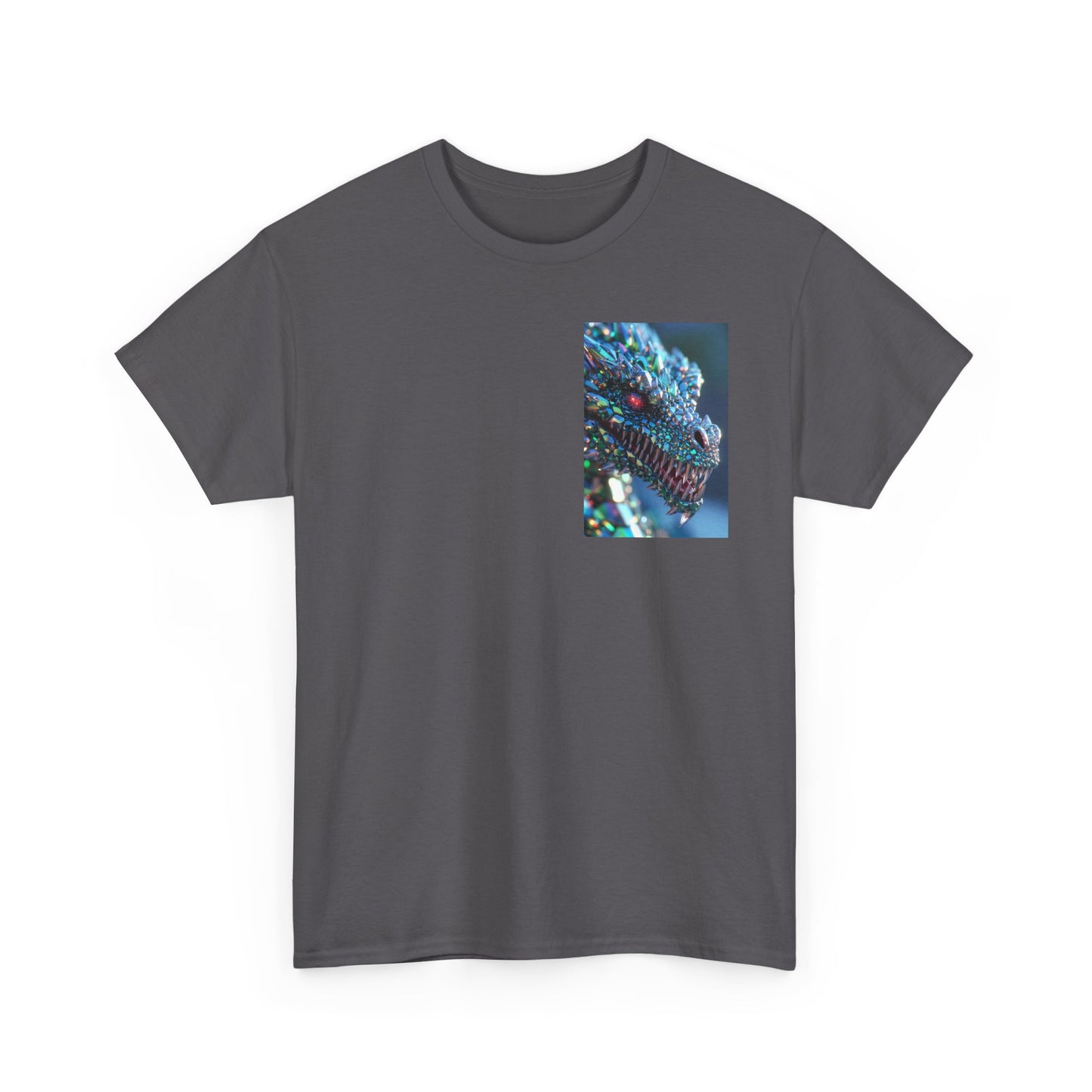 Dragon Scale Graphic Tee — Iridescent Fantasy Lizard Art Shirt