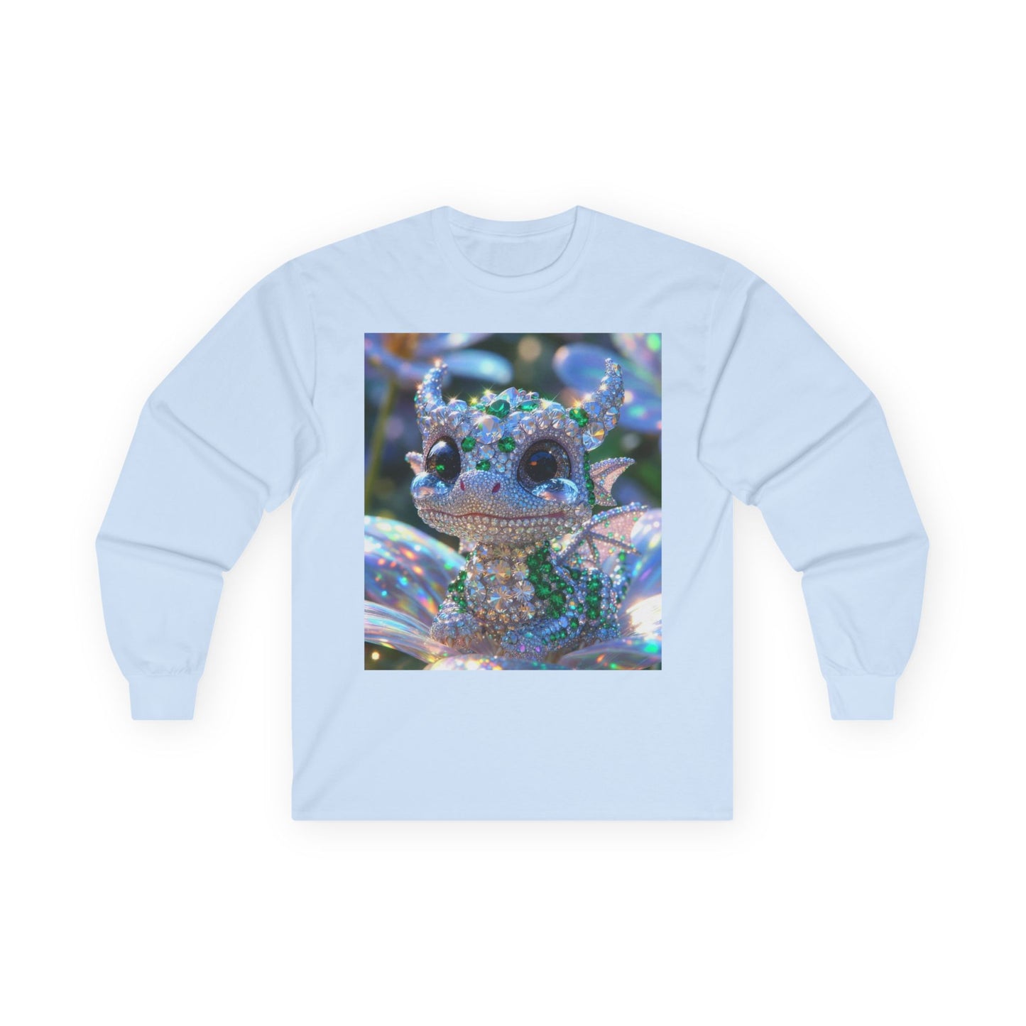 Sparkling Crystal Dragon Long Sleeve Tee