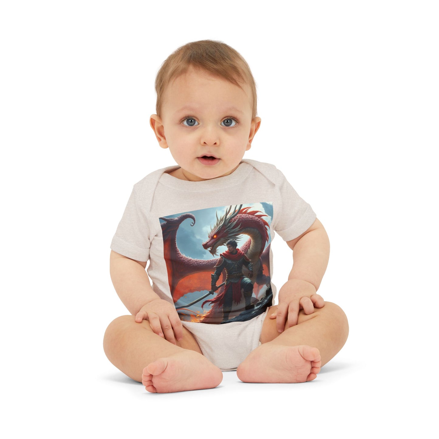 Fantasy Dragon Infant Jersey One Piece - Cute Baby Bodysuit for Game Lovers